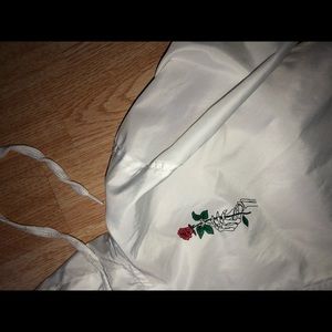 Empyre Keana Rose White Windbreaker Jacket